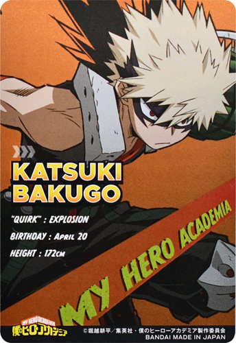 Verso de Katsuki Bakugo